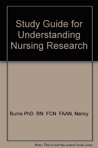 Stock image for Study Guide for Understanding Nursing Research for sale by HPB-Red
