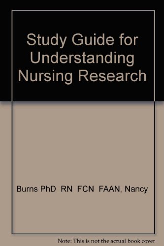 Stock image for Study Guide for Understanding Nursing Research for sale by WorldofBooks