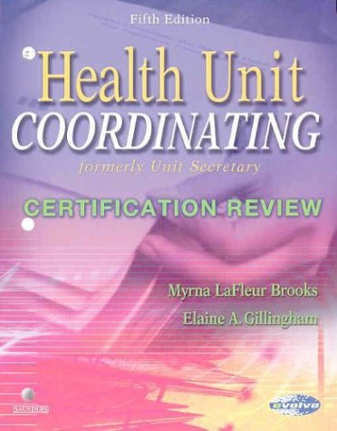 Imagen de archivo de Health Unit Coordinating Certification Review a la venta por SecondSale