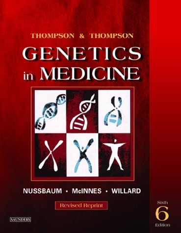 Imagen de archivo de Thompson and Thompson Genetics in Medicine a la venta por Better World Books