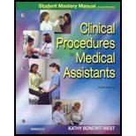 Imagen de archivo de Student Mastery Manual to Accompany Clinical Procedures for Medical Assistants a la venta por Books From California