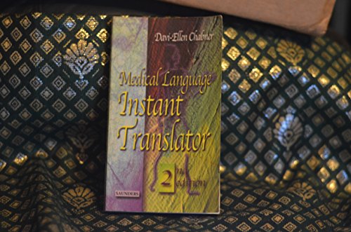Beispielbild fr Medical Language Instant Translator zum Verkauf von Better World Books