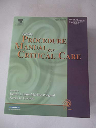 Stock image for AACN Procedure Manual for Critical Care for sale by SecondSale