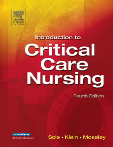 Imagen de archivo de Introduction to Critical Care Nursing a la venta por BookHolders