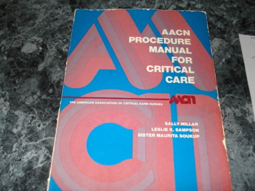 Imagen de archivo de Aacn Procedure Manual for Critical Care a la venta por HPB-Red