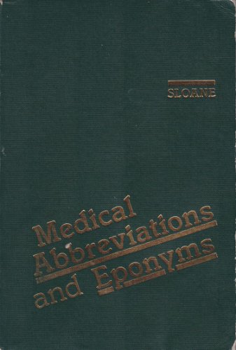 9780721615226: Medical Abbreviations and Eponyms