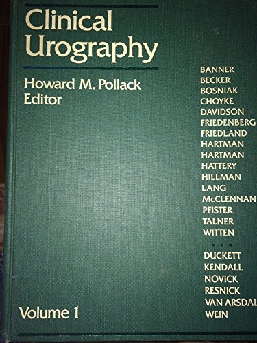 Stock image for Clinical Urography V1 for sale by Irish Booksellers