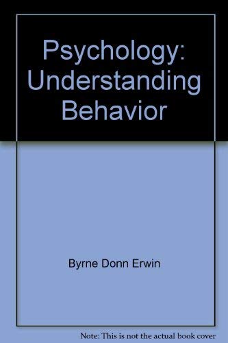 Psychology: Understanding Behavior (9780721615660) by Baron, Robert A.