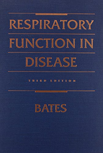 Beispielbild fr Respiratory Function in Disease zum Verkauf von Better World Books
