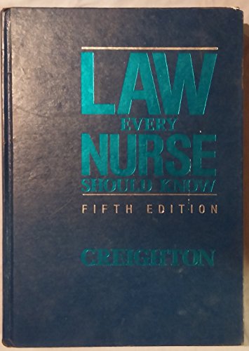 Imagen de archivo de Law Every Nurse Should Know a la venta por Better World Books