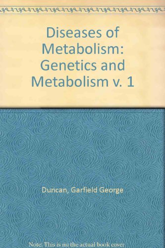 Beispielbild fr Diseases of Metabolism: Genetics and Metabolism v. 1 zum Verkauf von Wonder Book