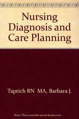 Beispielbild fr Nursing Diagnosis and Care Planning zum Verkauf von HPB-Red