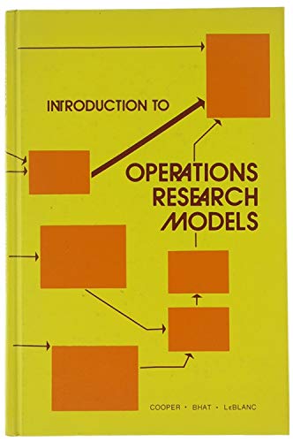 Beispielbild fr Introduction to Operations Research Models zum Verkauf von Better World Books
