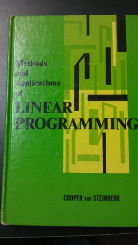 Stock image for Methods and Applications of Linear Programming for sale by Bingo Used Books