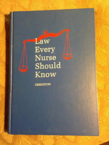 Imagen de archivo de Law every nurse should know a la venta por Wonder Book