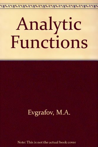 9780721634609: Analytic Functions