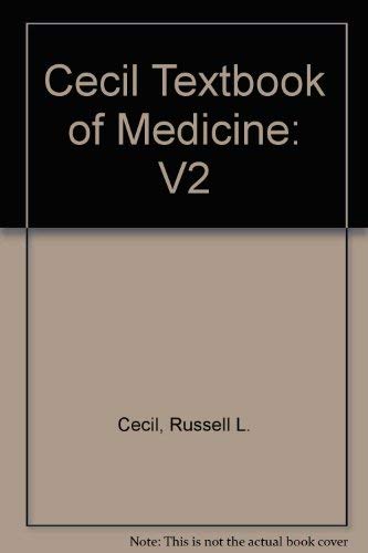 Imagen de archivo de Cecil Textbook of Medicine a la venta por Better World Books
