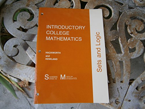 Imagen de archivo de Introductory College Mathematics: Sets & Logic a la venta por POQUETTE'S BOOKS