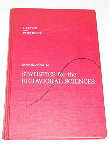 Stock image for Introduction to Statistics for the Behavioural Sciences for sale by GridFreed