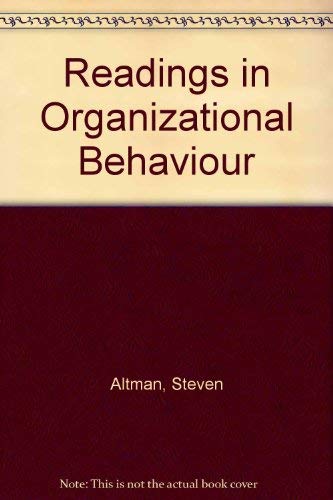 Beispielbild fr Organizational Behavior zum Verkauf von Top Notch Books