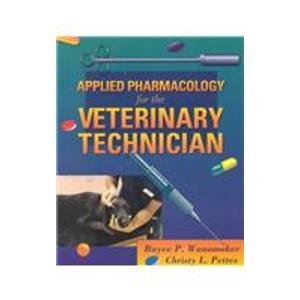 Stock image for Applied Pharmacology for the Veterinary Technician for sale by Mt. Baker Books