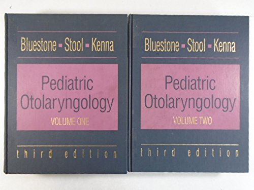 Beispielbild fr Pediatric Otolaryngology Volume One zum Verkauf von Friendly Books