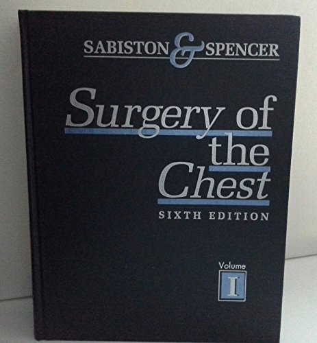 9780721652719: Surgery of the Chest: Vol 1