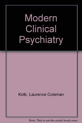 9780721654867: Modern clinical psychiatry