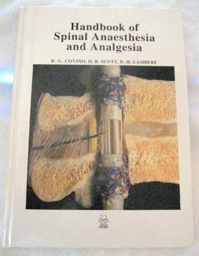 Stock image for Handbook of Spinal Anaesthesia and Analgesia for sale by Books From California