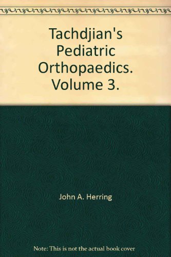 9780721656854: Tachdjian's Pediatric Orthopaedics