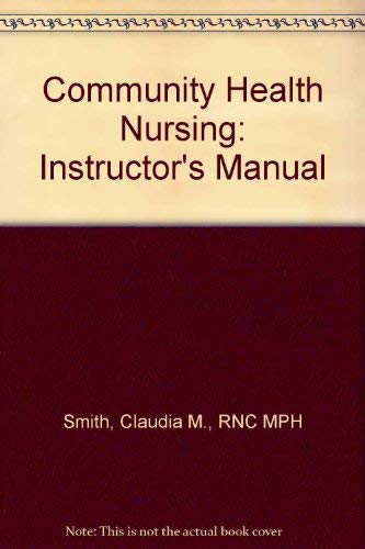 Beispielbild fr Community Health Nursing: Instructor's Manual zum Verkauf von HPB-Red