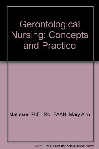 9780721661834: Gerontological Nursing: Concepts and Practice