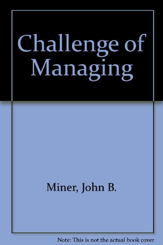 Stock image for Challenge of Managing for sale by Wonder Book