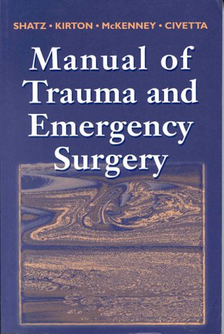 Imagen de archivo de Manual of Trauma and Emergency Surgery a la venta por Goodwill