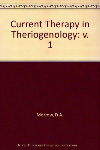 9780721665641: Current Therapy in Theriogenology: v. 1