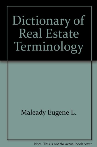 Stock image for Dictionary of real estate terminology for sale by Wonder Book