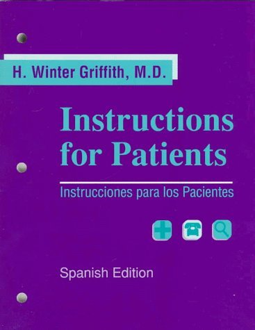 Imagen de archivo de Instructions for Patients a la venta por Better World Books