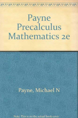 9780721671260: Precalculus Mathematics: New Impressions