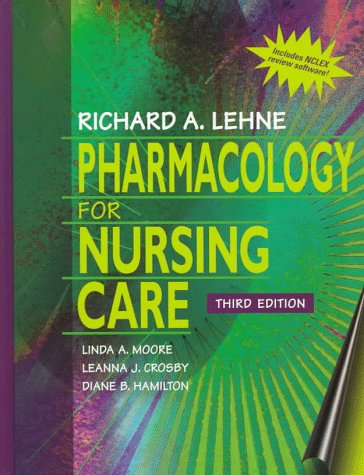 Imagen de archivo de Pharmacology for Nursing Care (With Diskette) a la venta por BooksRun