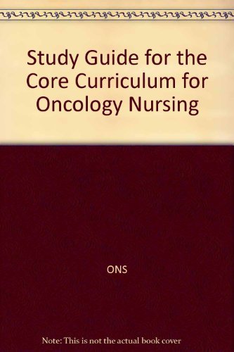 Imagen de archivo de Study Guide for the Core Curriculum for Oncology Nursing a la venta por SecondSale