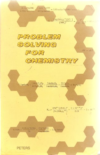 Beispielbild fr Problem Solving for Chemistry zum Verkauf von Better World Books