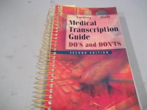 Beispielbild fr Medical Transcription Guide : Do's and Dont's zum Verkauf von Better World Books: West