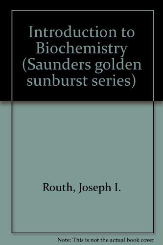 Beispielbild fr Introduction to Biochemistry (Clinical Nutrition) zum Verkauf von Solr Books