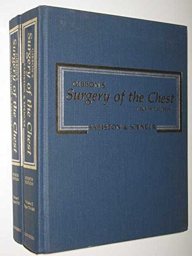 Imagen de archivo de Gibbon's Surgery Of The Chest. 4Th Ed. 2 Vols. a la venta por Mark Henderson