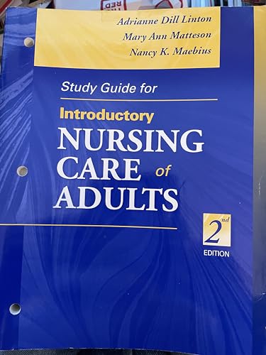 Imagen de archivo de Study Guide for Introductory Nursing Care of Adults, 2e a la venta por Anderson Book