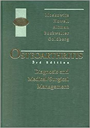 9780721684390: Osteoarthritis: Diagnosis and Medical/Surgical Management
