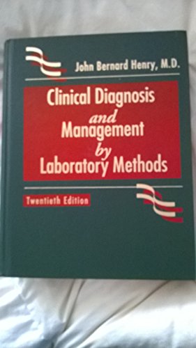 Imagen de archivo de Clinical Diagnosis and Management by Laboratory Methods a la venta por SecondSale