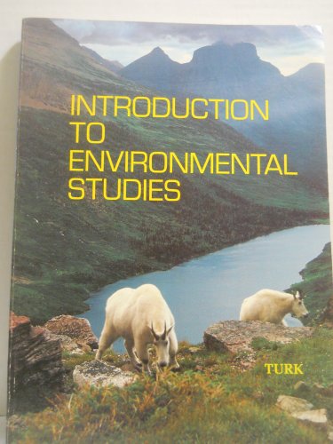 9780721689197: Introduction to environmental studies (Saunders golden sunburst series in environmental studies)