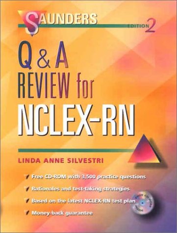Imagen de archivo de Saunders Q&A Review for NCLEX-RN (Book with CD-ROM for Windows, Individual Version) a la venta por HPB-Red