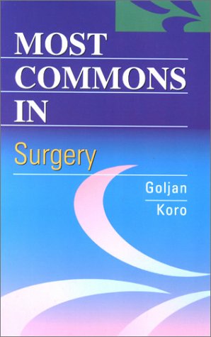 Stock image for Most Commons in Surgery for sale by ThriftBooks-Dallas